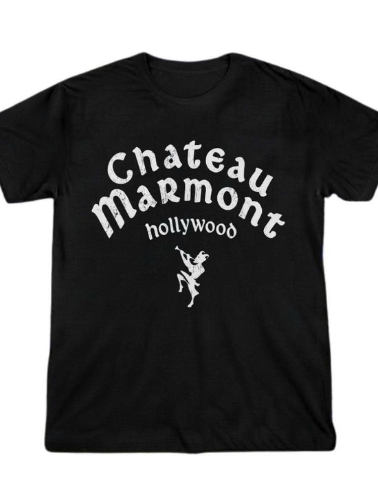Gildan Tops - Gildan Chateau Marmont Black Graphic Tee